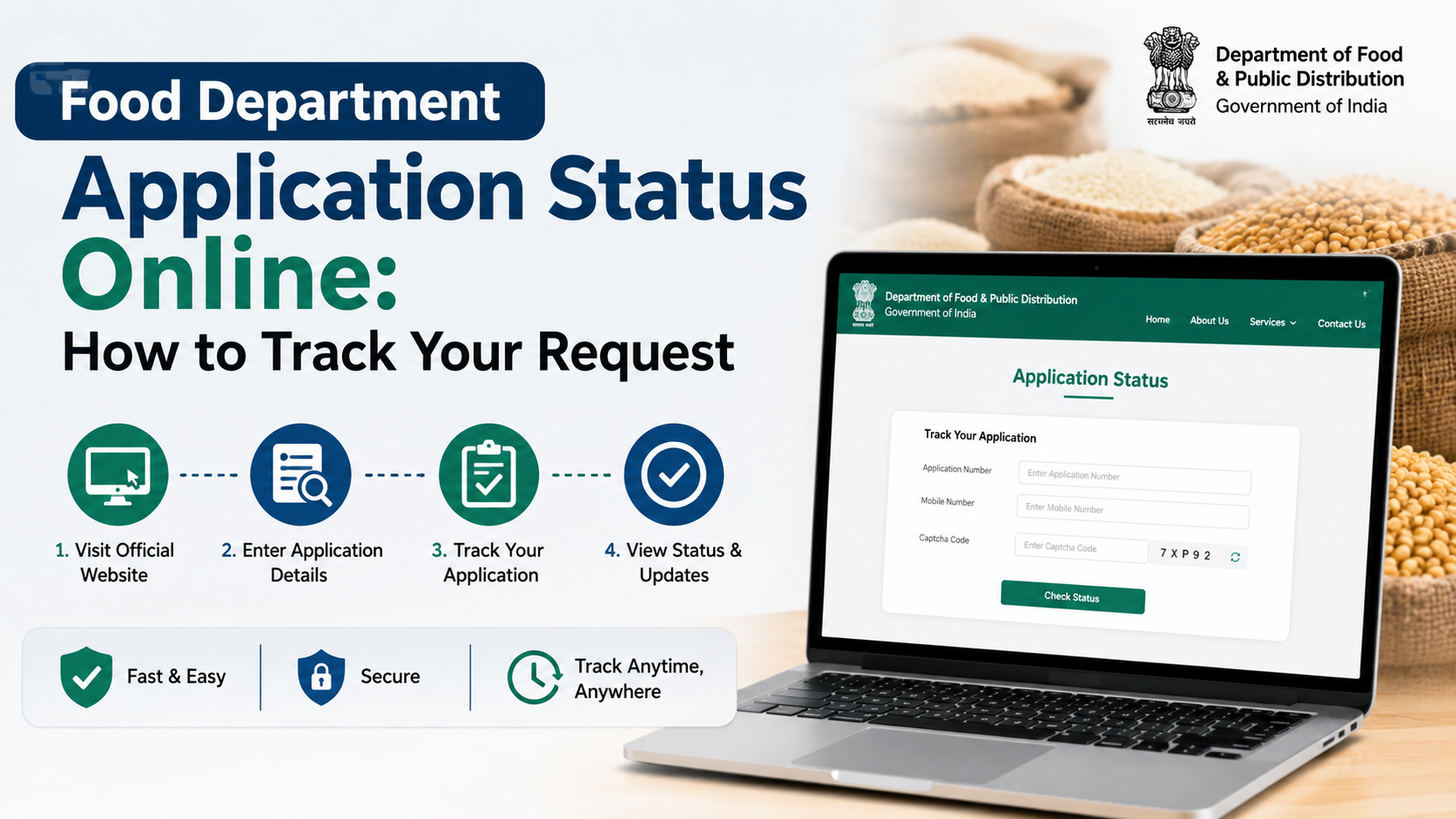 Food Department Application Status Online: How to Track Your Request
