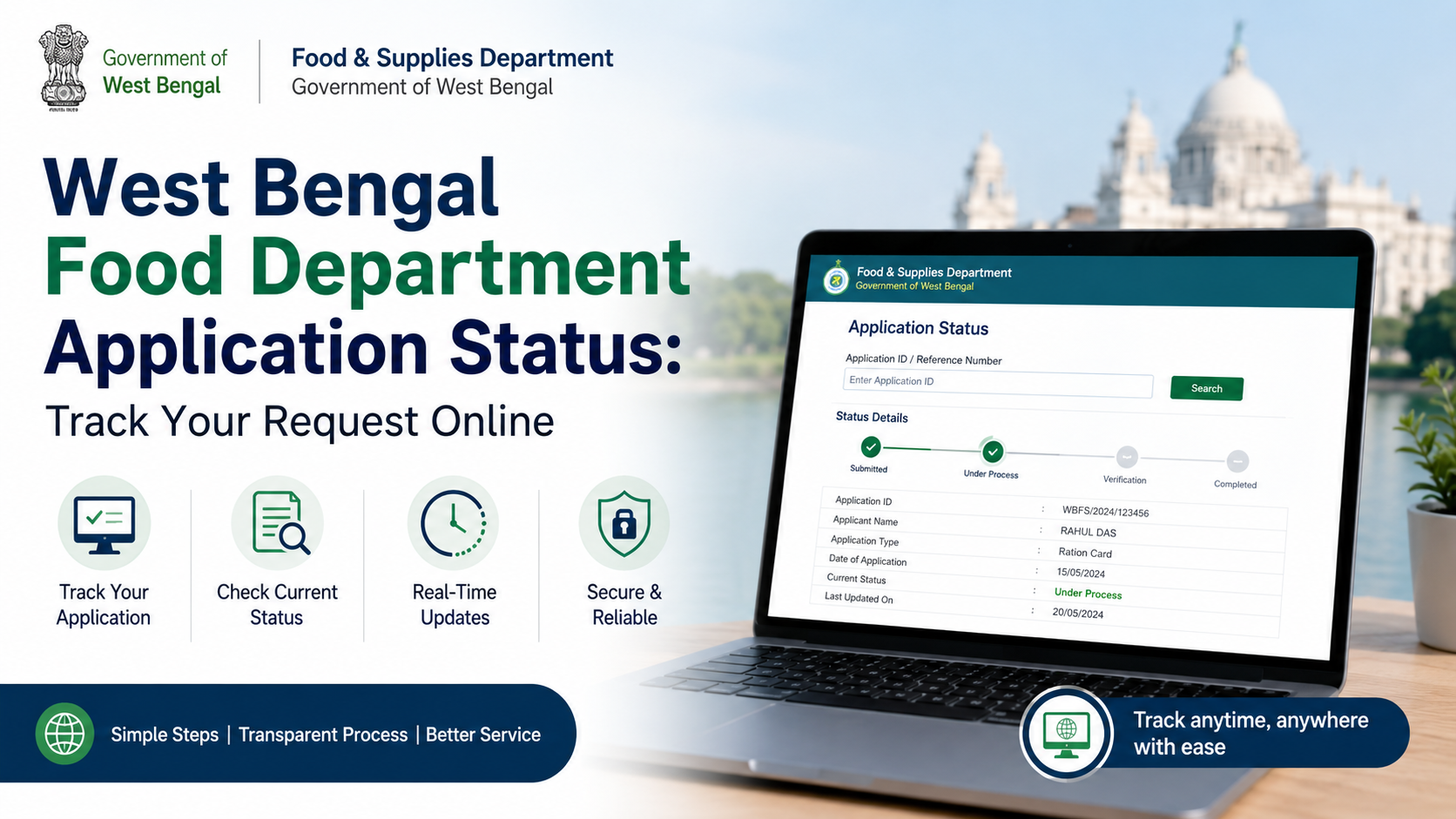 West Bengal Food Department Application Status: Track Your Request Online